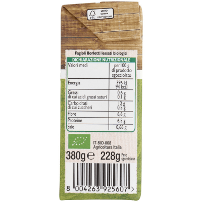 BIO Fagioli borlotti Biologici 380 g – immagine 12