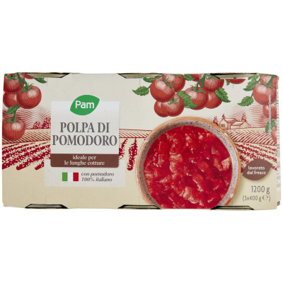 PAM PANORAMA Polpa di Pomodoro 1200g (400g x 3) – immagine 11
