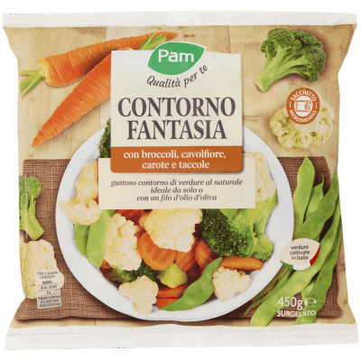 PAM Qualità per te Contorno Fantasia con broccoli, cavolfiore, carote e taccole Surgelato 450 g – immagine 9