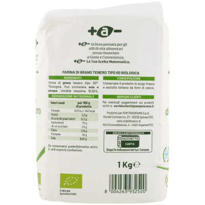 +a- Farina Tipo 00 di Grano Tenero Biologica 1 kg – immagine 11