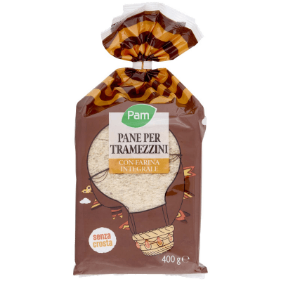 PAM Pane per Tramezzini con Farina Integrale 400 g – immagine 9