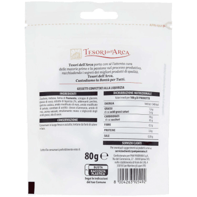 TESORI DELL'ARCA Gessetti Liquirizia 80 g – immagine 11