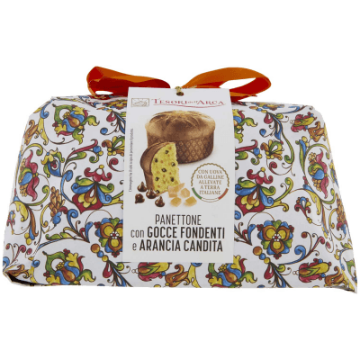 TESORI DELL'ARCA Panettone con Gocce Fondenti e Arancia Candita 1000 g – immagine 9
