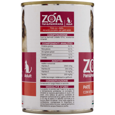 ZOA Adult Patè con Vitello 400 g – immagine 12