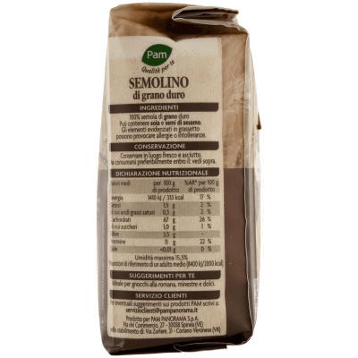 PAM PANORAMA Semolino di grano duro 500 g – immagine 12