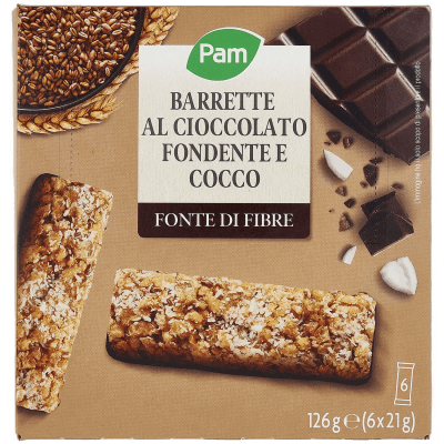 PAM Barrette al Cioccolato Fondente e Cocco 6 x 21 g – immagine 9