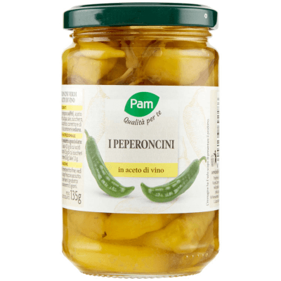 PAM Qualità per te Peperoncini verdi in aceto di vino 250 g – immagine 9