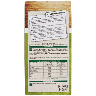 BIO Seitan al naturale 240g (120g x 2) – immagine 11