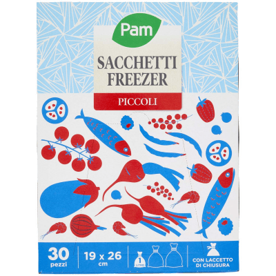 PAM PANORAMA Sacchetti Freezer 19x26 cm 30 pz – immagine 9