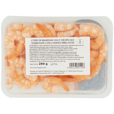 FRESCHE BONTÁ Code di Mazzancolle Tropicali Sgusciate con Codino Precotte 250 g – immagine 11