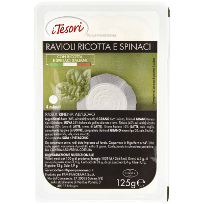 I TESORI Ravioli Ricotta e Spinaci 125 g – immagine 9