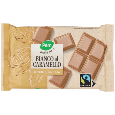 PAM Qualità per te Bianco al Caramello tavoletta di cioccolato 100 g – immagine 9