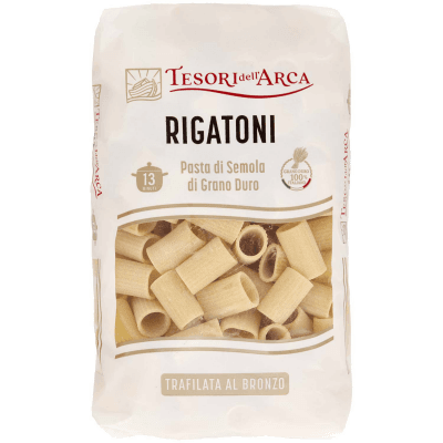 TESORI DELL'ARCA Pasta di Semola di Grano Duro Rigatoni 500 g – immagine 9