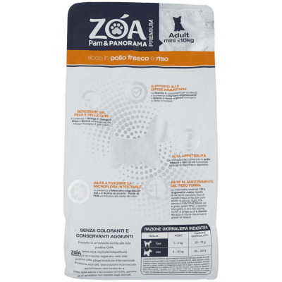 ZOA PREMIUM Adult mini <10kg light ricco in pollo fresco e riso 1,5 kg – immagine 11