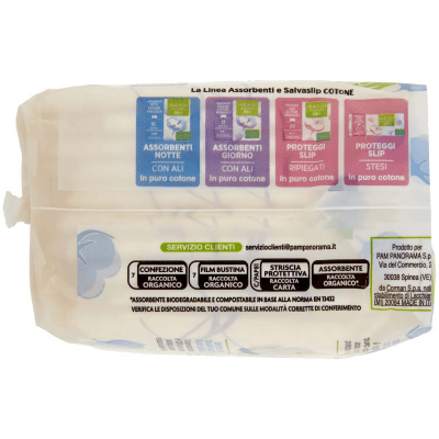 ARKALIA BIO Assorbenti Notte Cotone Biologico con Ali Ripiegati in Bustina 10 pz – immagine 12