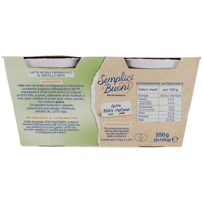 SEMPLICI E BUONI Probiotico al Mirtillo Nero 2 x 125 g – immagine 11