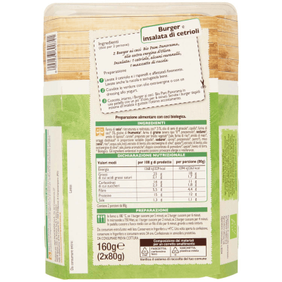 BIO Burger ai ceci Biologico 2 x 80 g – immagine 11