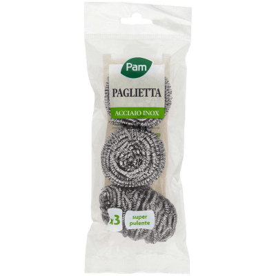 PAM Paglietta Acciaio Inox 3 pz – immagine 9