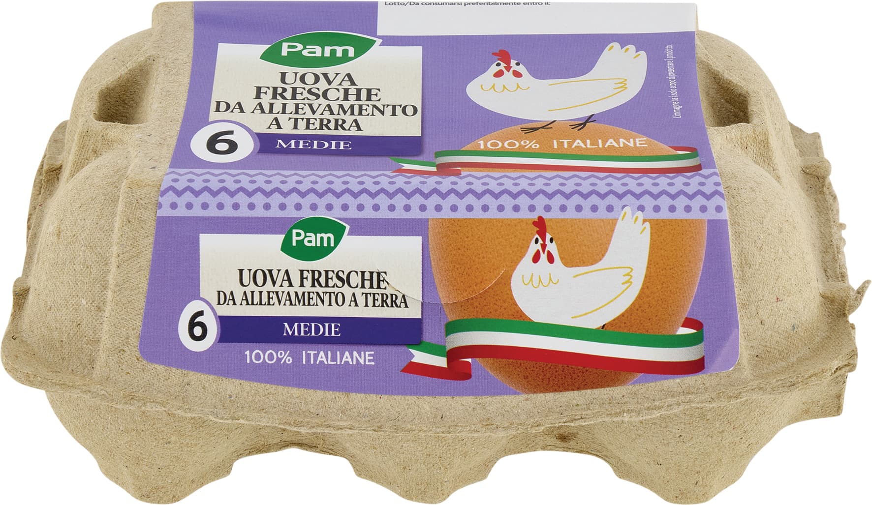 PAM PANORAMA 6 Uova fresche Medie da Allevamento a Terra – immagine 2