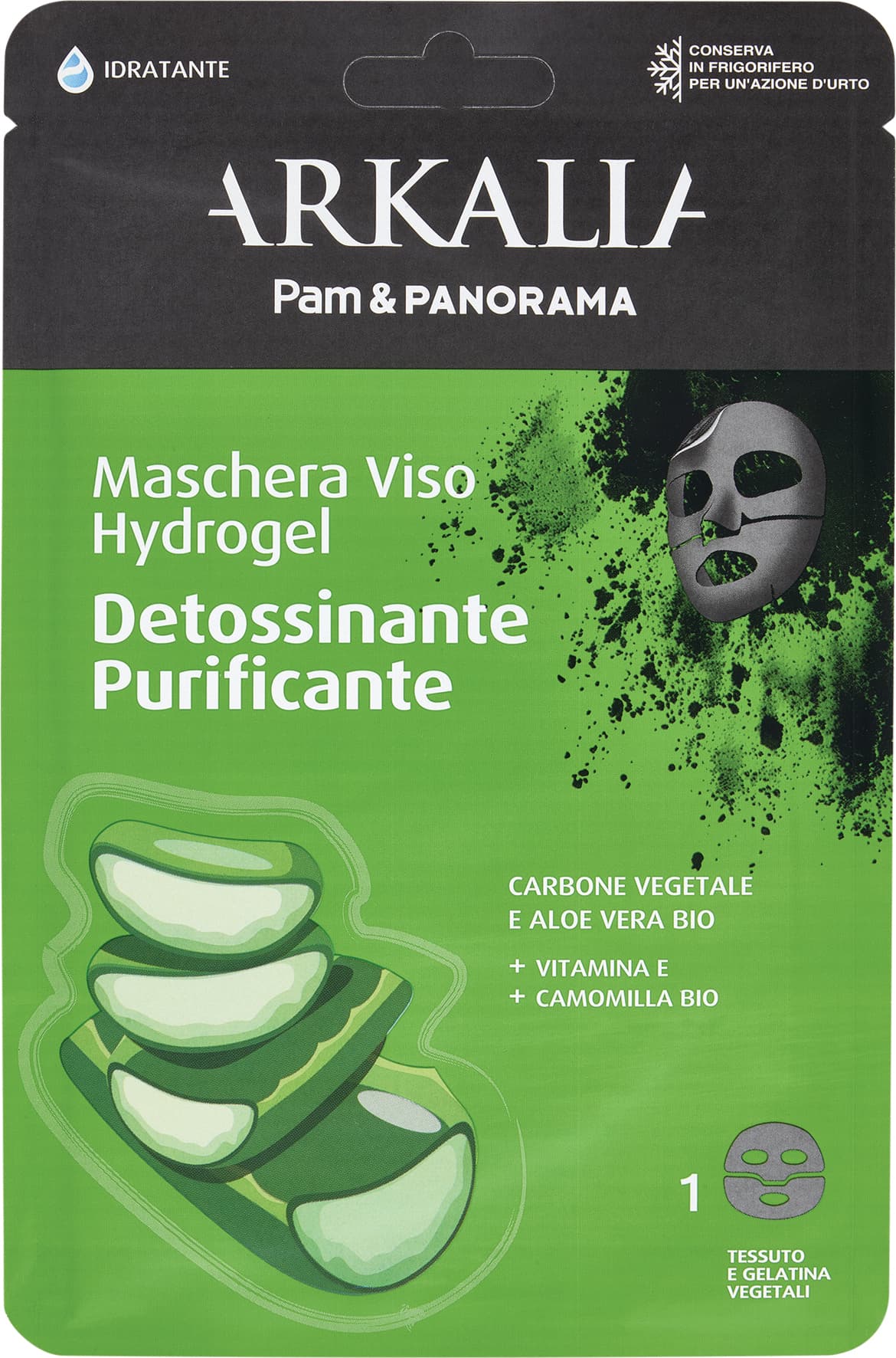 ARKALIA Maschera Viso Hydrogel Detossinante Purificante 1 pz – immagine 2