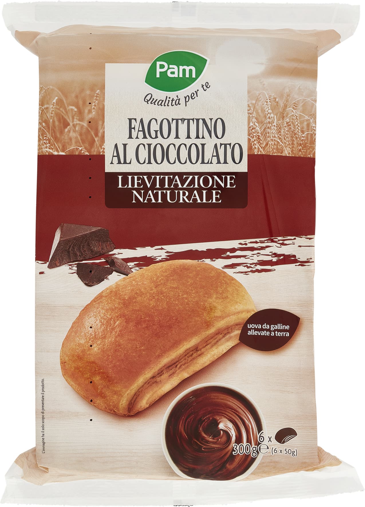 PAM PANORAMA Fagottino con crema al cioccolato 300g (50g x 6) – immagine 2