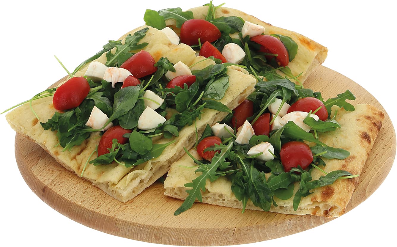 Pizza gourmet pomodoro mozzarella rucola – immagine 2