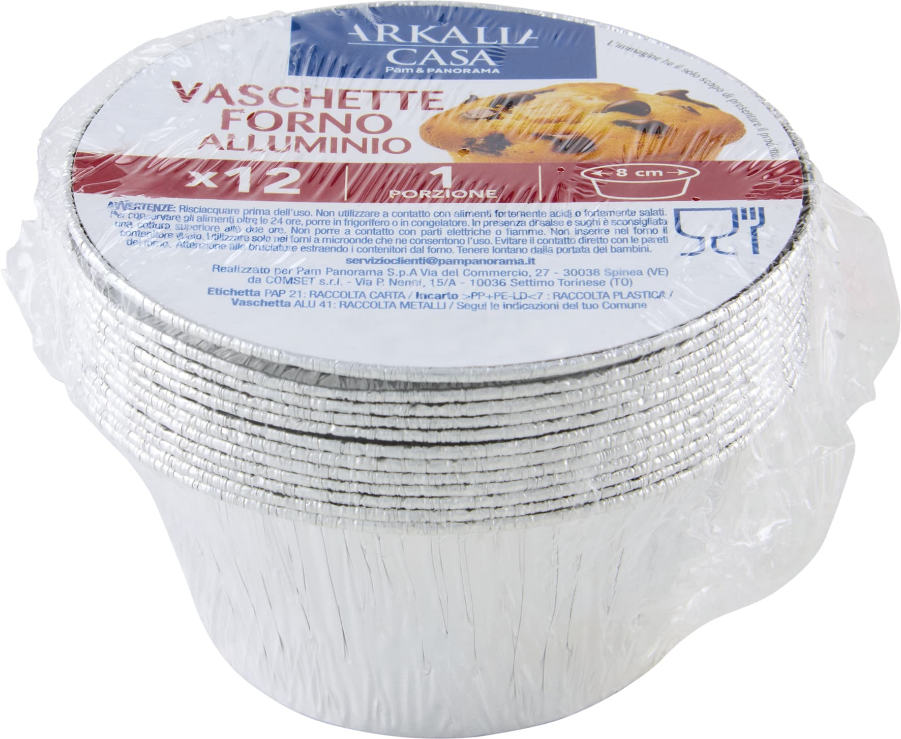 ARKALIA CASA Vaschette Forno Alluminio 8 cm 1 Porzione 12 pz – immagine 2