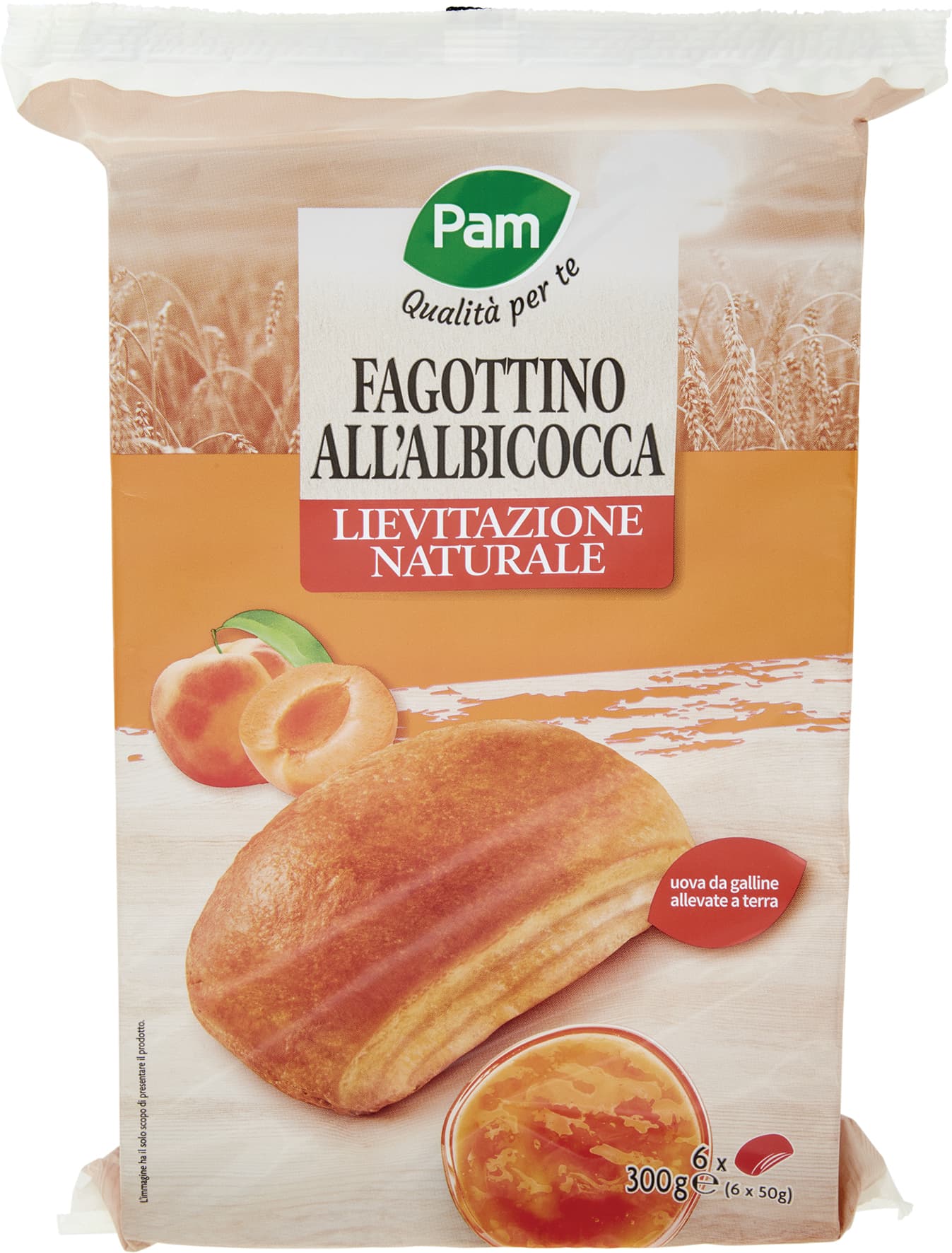 PAM PANORAMA Fagottino con farcitura all'albicocca 300g (50g x 6) – immagine 2