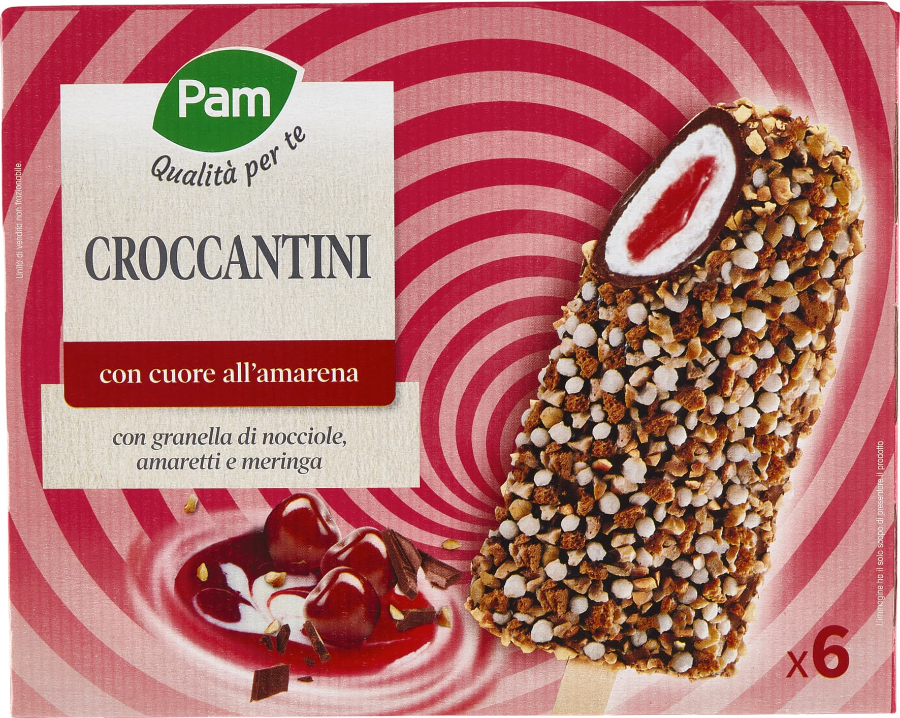 PAM Qualità per te Croccantini con cuore all'amarena 6 x 60 g – immagine 2