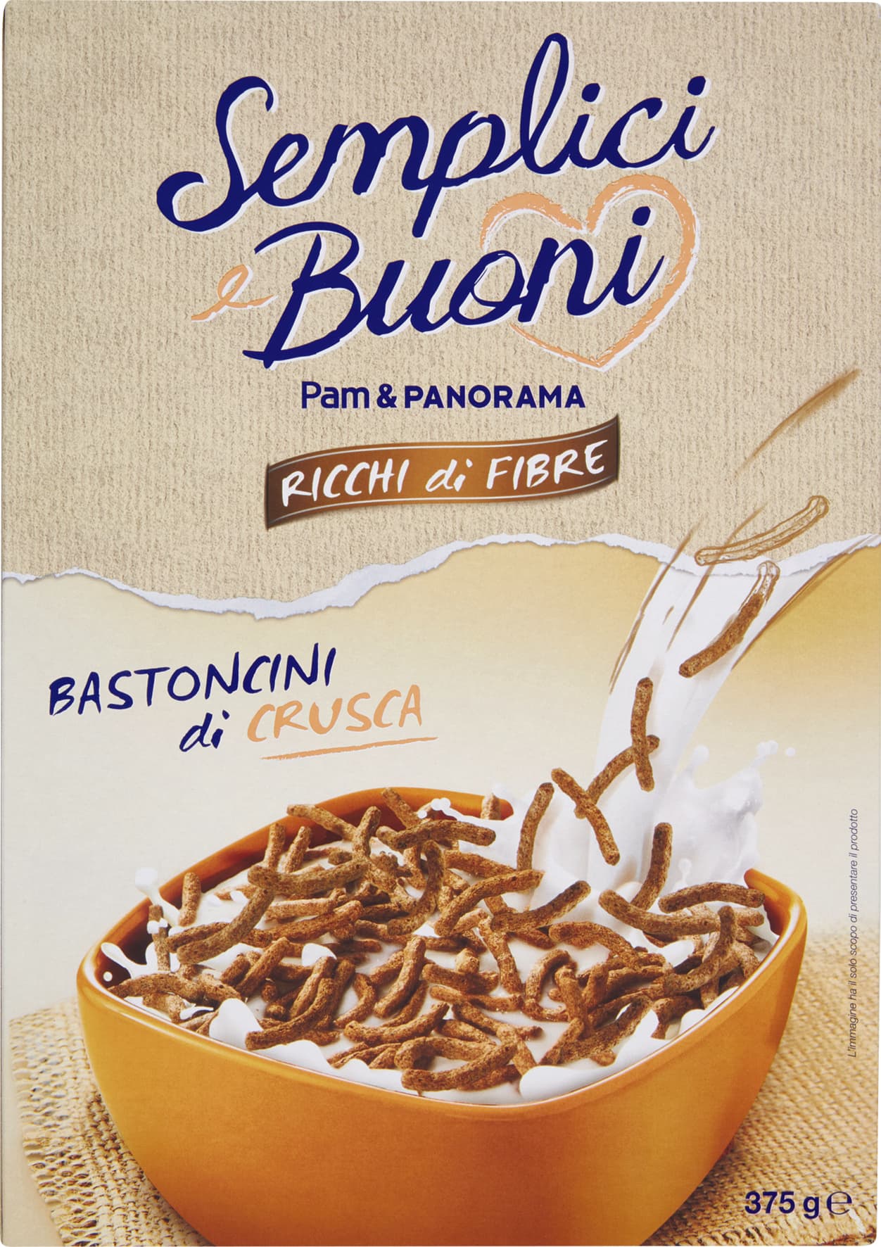 SEMPLICI E BUONI Ricchi di Fibre Bastoncini di Crusca 375 g – immagine 2