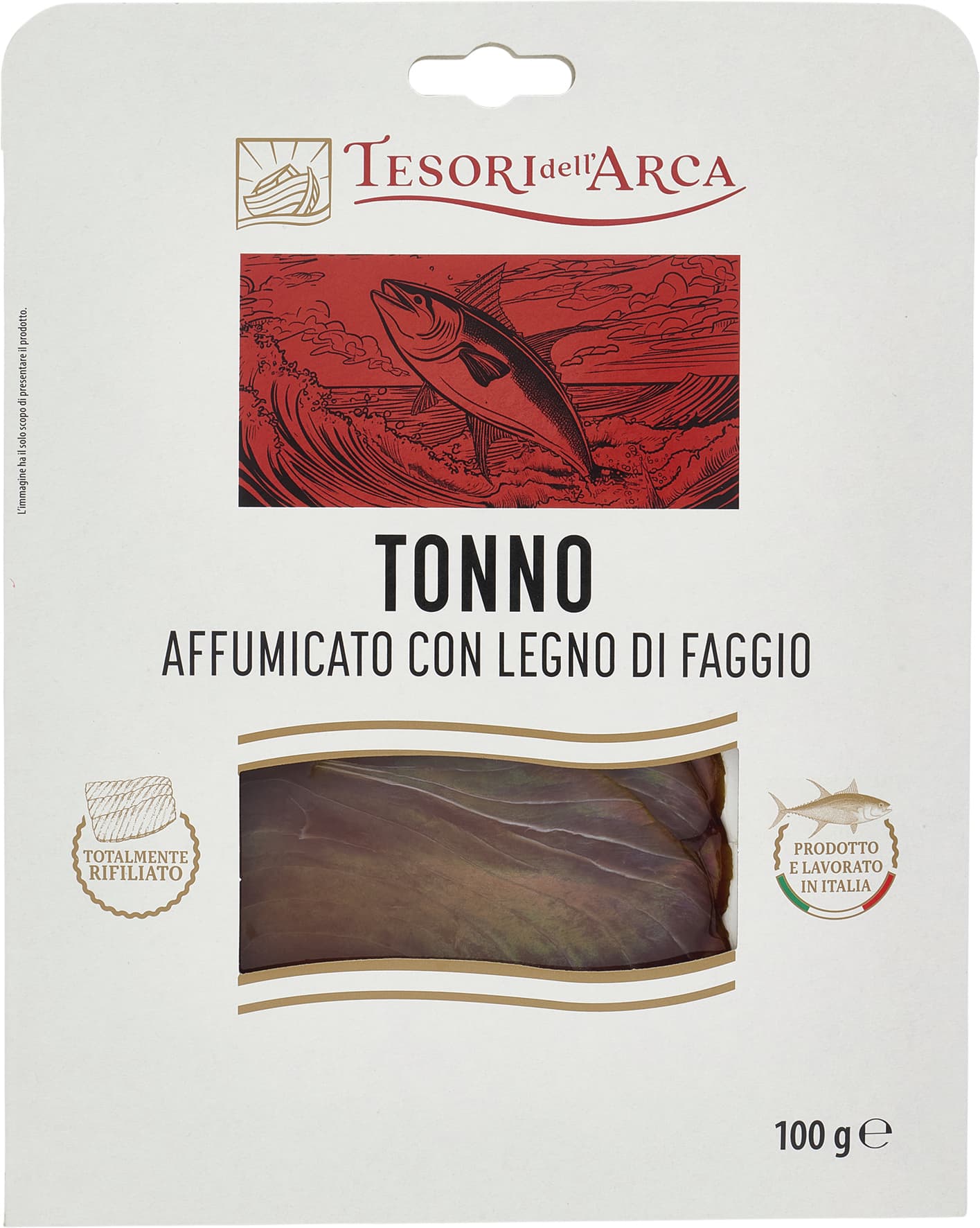 TESORI DELL'ARCA Tonno Affumicato con Legno di Faggio 100 g – immagine 2