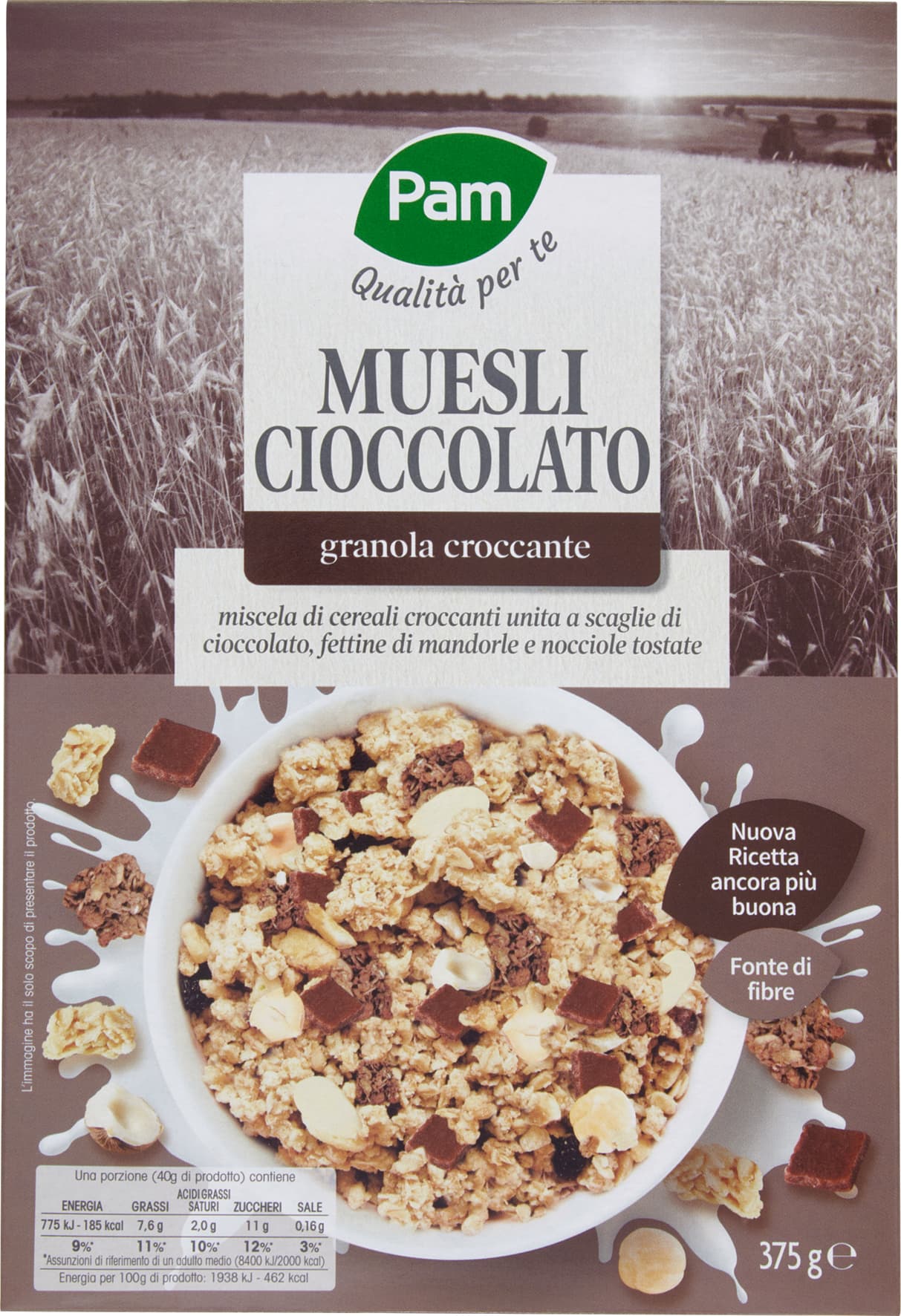 PAM Qualità per te Muesli Cioccolato granola croccante 375 g – immagine 2