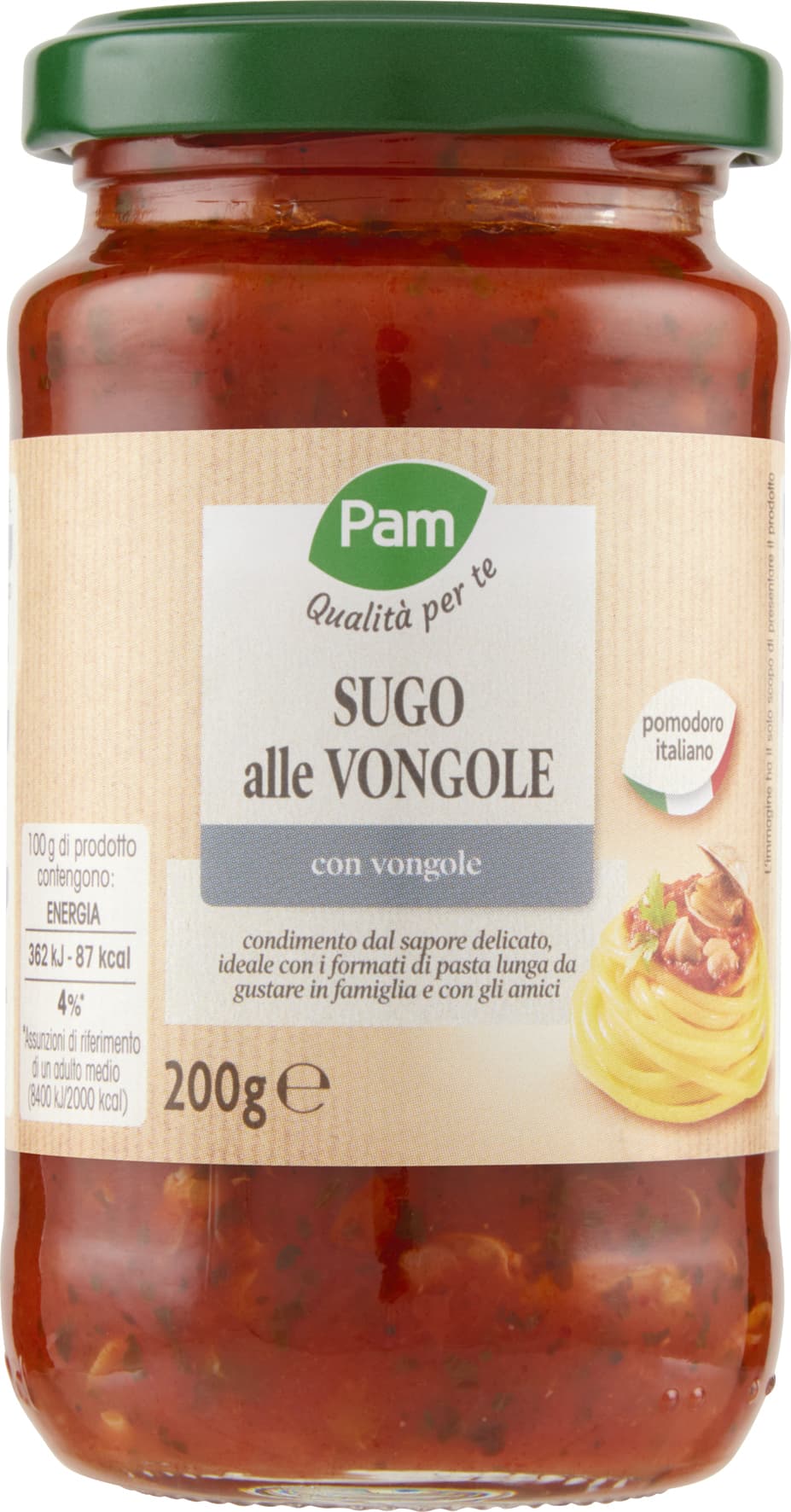 PAM Qualità per te Sugo alle vongole 200 g – immagine 2