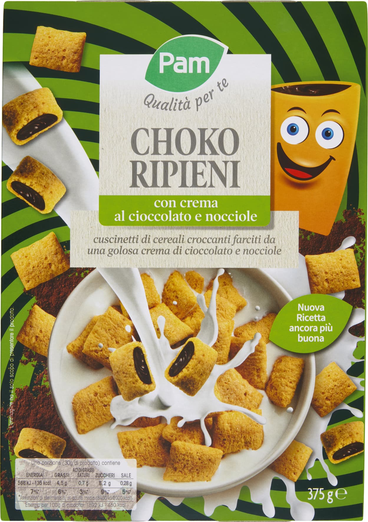 PAM Qualità per te Choko Ripieni con crema al cioccolato e nocciole 375 g – immagine 2