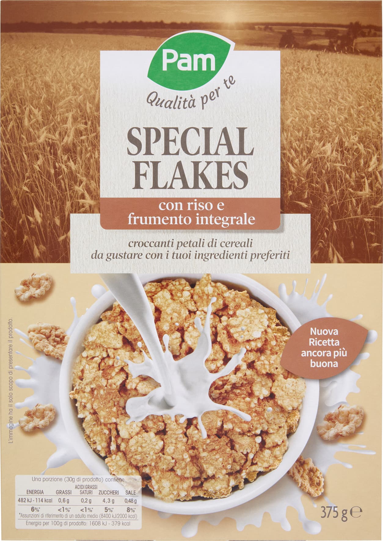 PAM Qualità per te Special Flakes con riso e frumento integrale 375 g – immagine 2