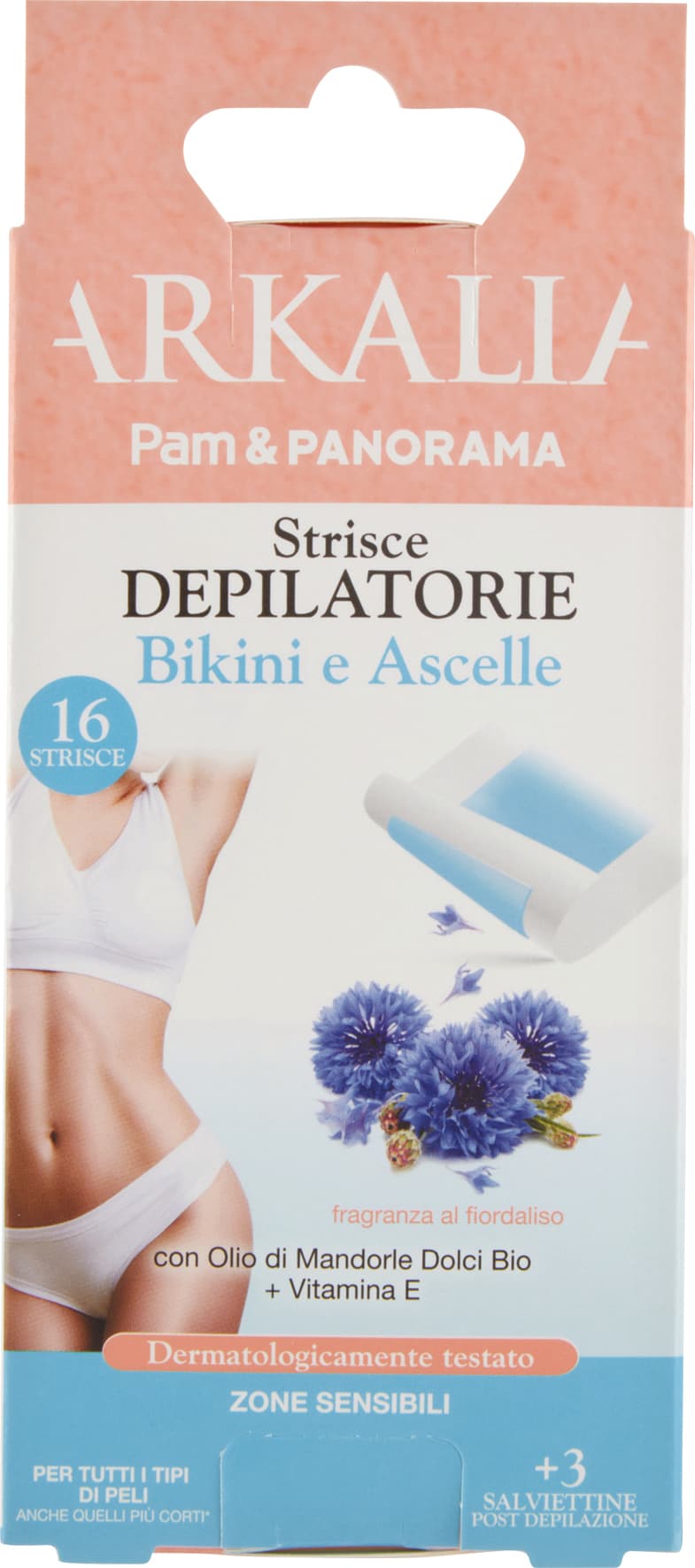 ARKALIA Strisce Depilatorie Bikini e Ascelle 16 Strisce + 3 Salviettine Post Depilazione – immagine 2