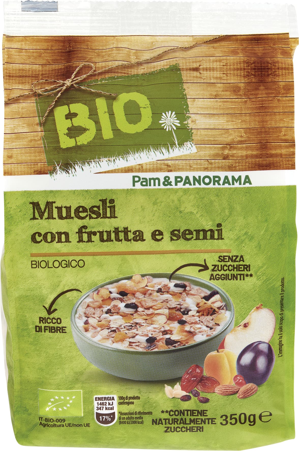 BIO Muesli con frutta e semi 350 g – immagine 2