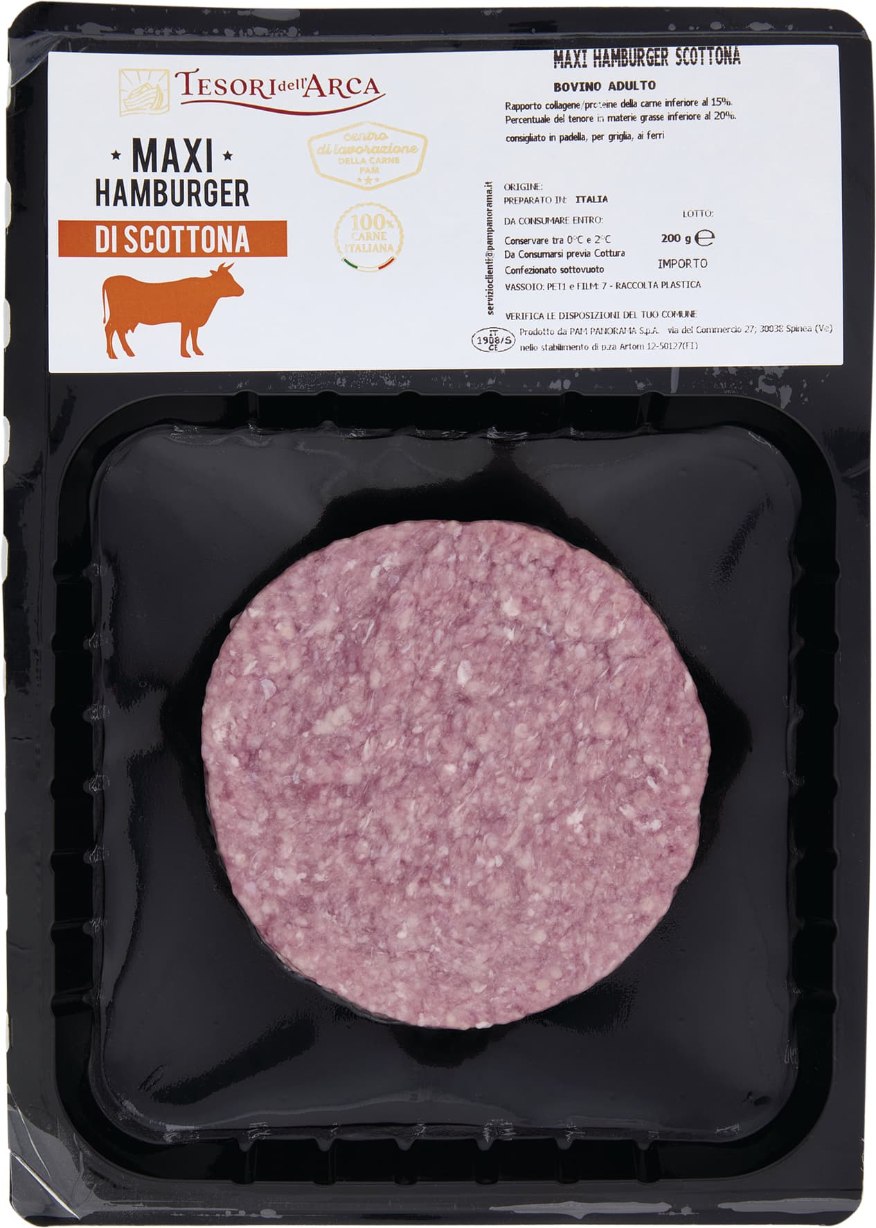 Tesori dell'Arca Maxi Hamburger di Scottona 200 g – immagine 2