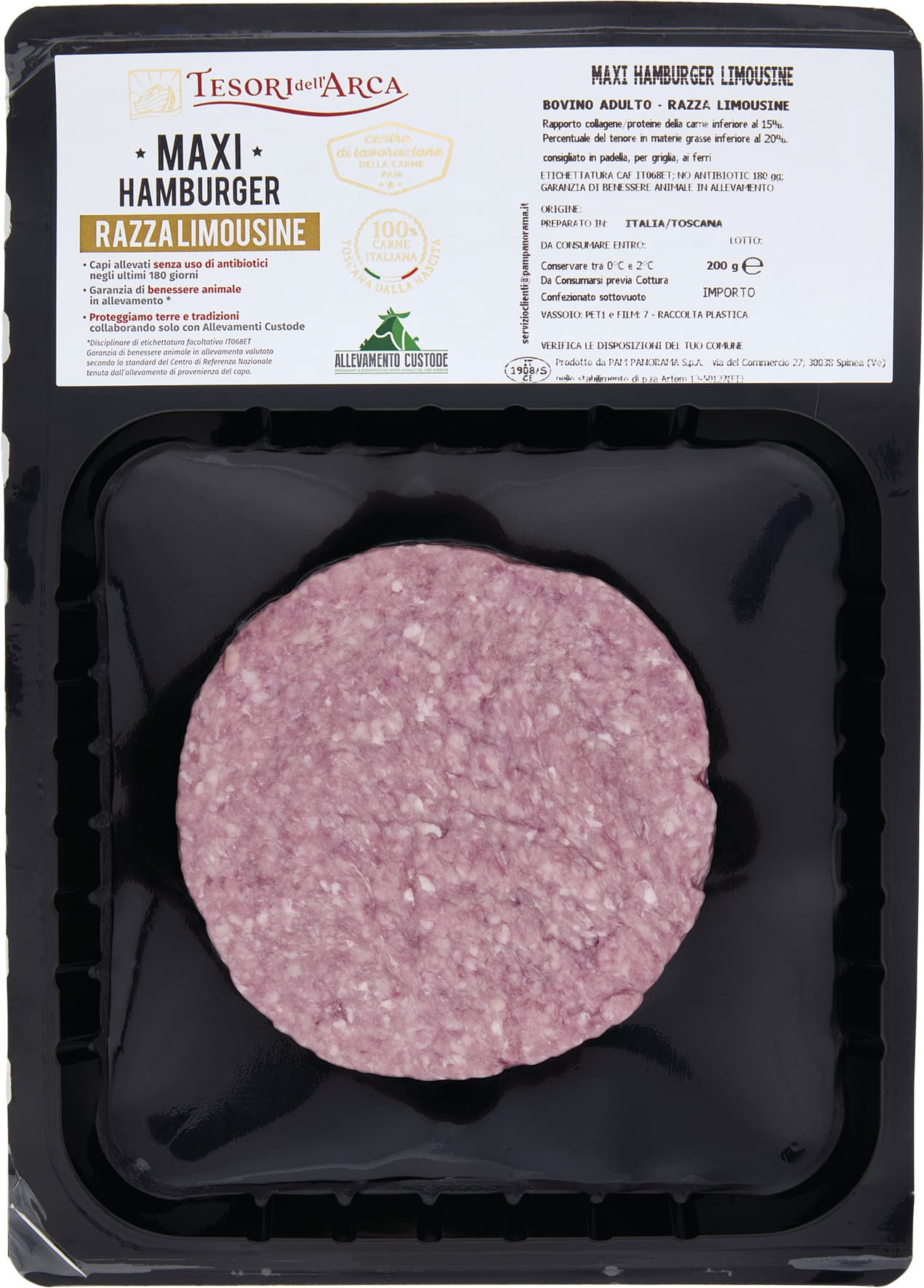 TESORI DELL'ARCA Maxi Hamburger Razza Limousine 200 g – immagine 2
