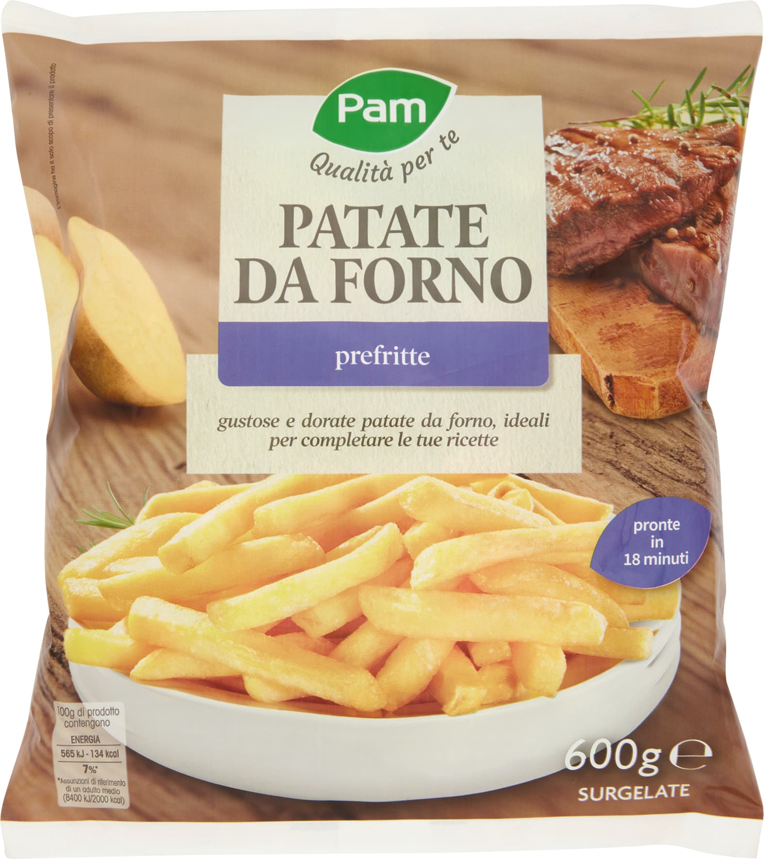 PAM PANORAMA Patate da Forno surgelate 600 g – immagine 2