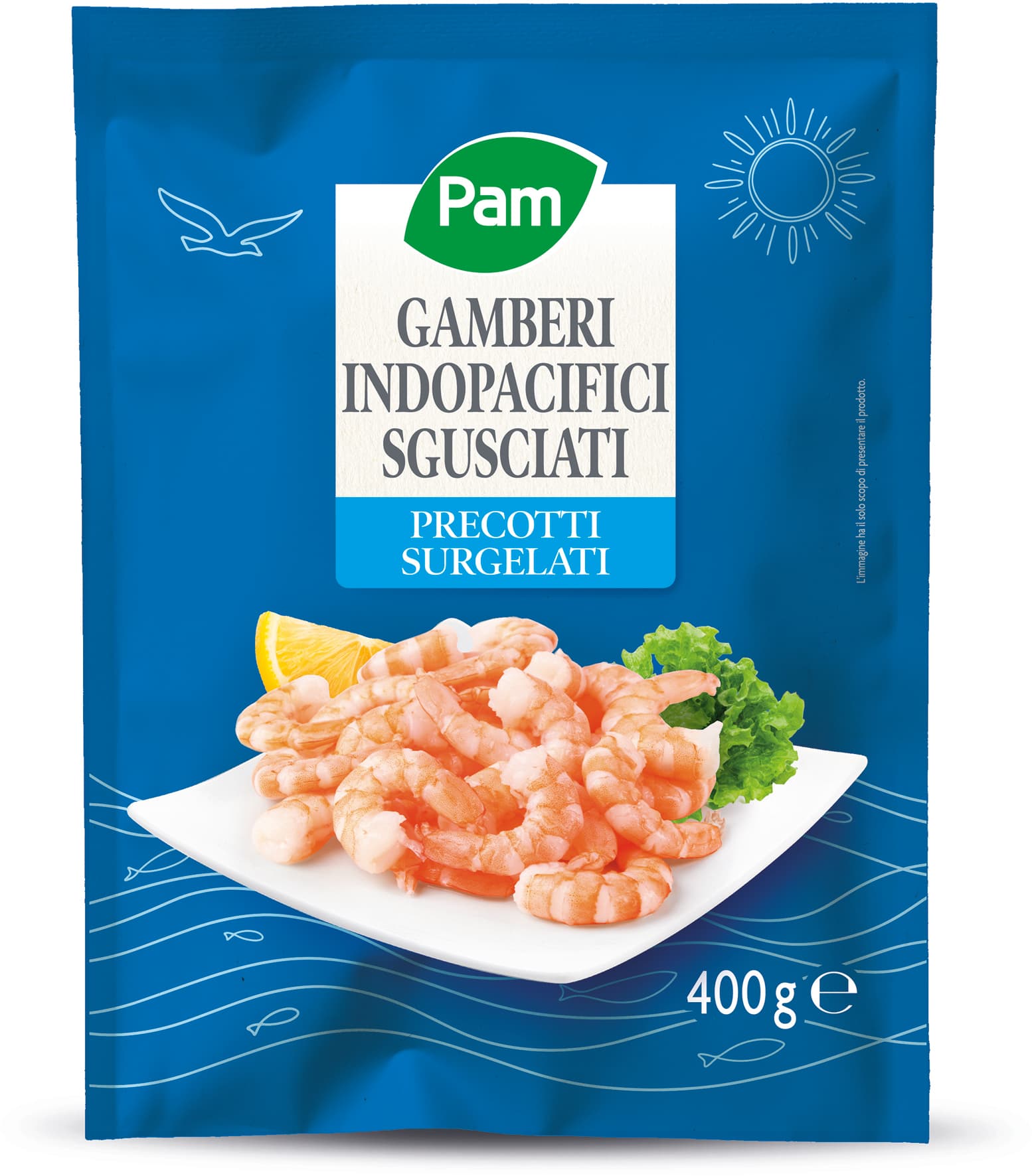 PAM gamberi indopacifici sgusciati precotti surgelati – immagine 2
