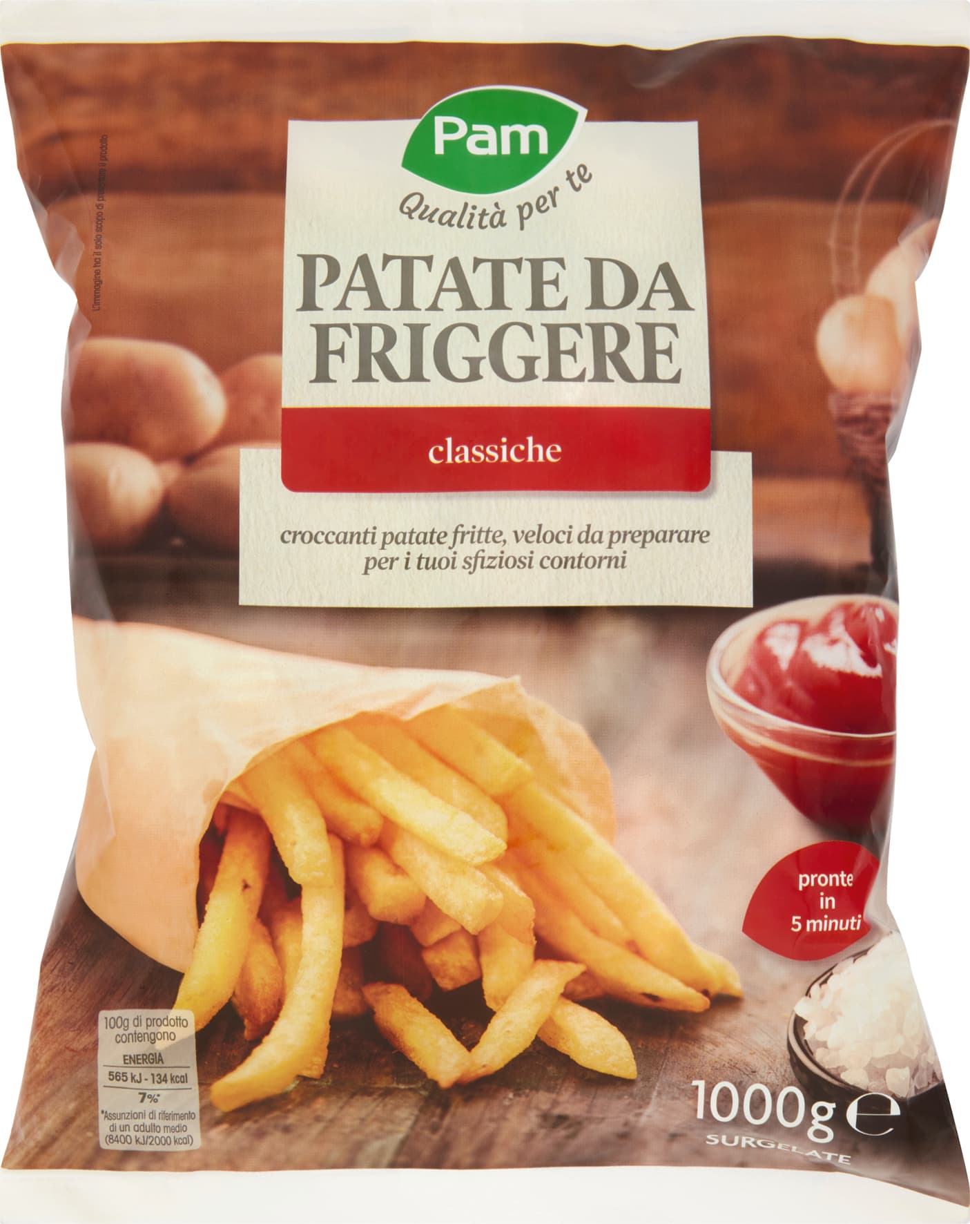PAM PANORAMA Patate Fritte surgelate 1 kg – immagine 2