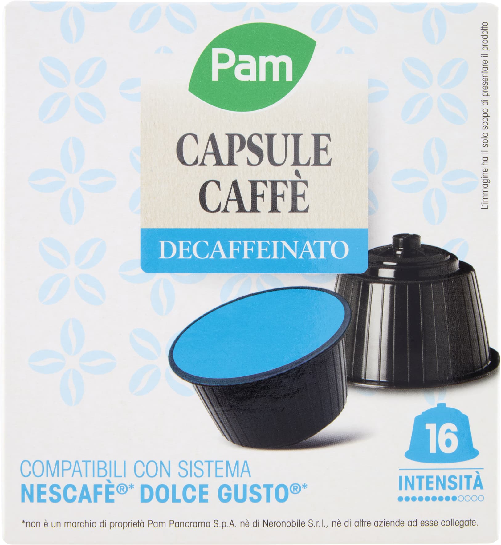 PAM Capsule Caffè Decaffeinato Compatibili Nescafè* Dolce Gusto* 120g (16x7,5g) – immagine 2