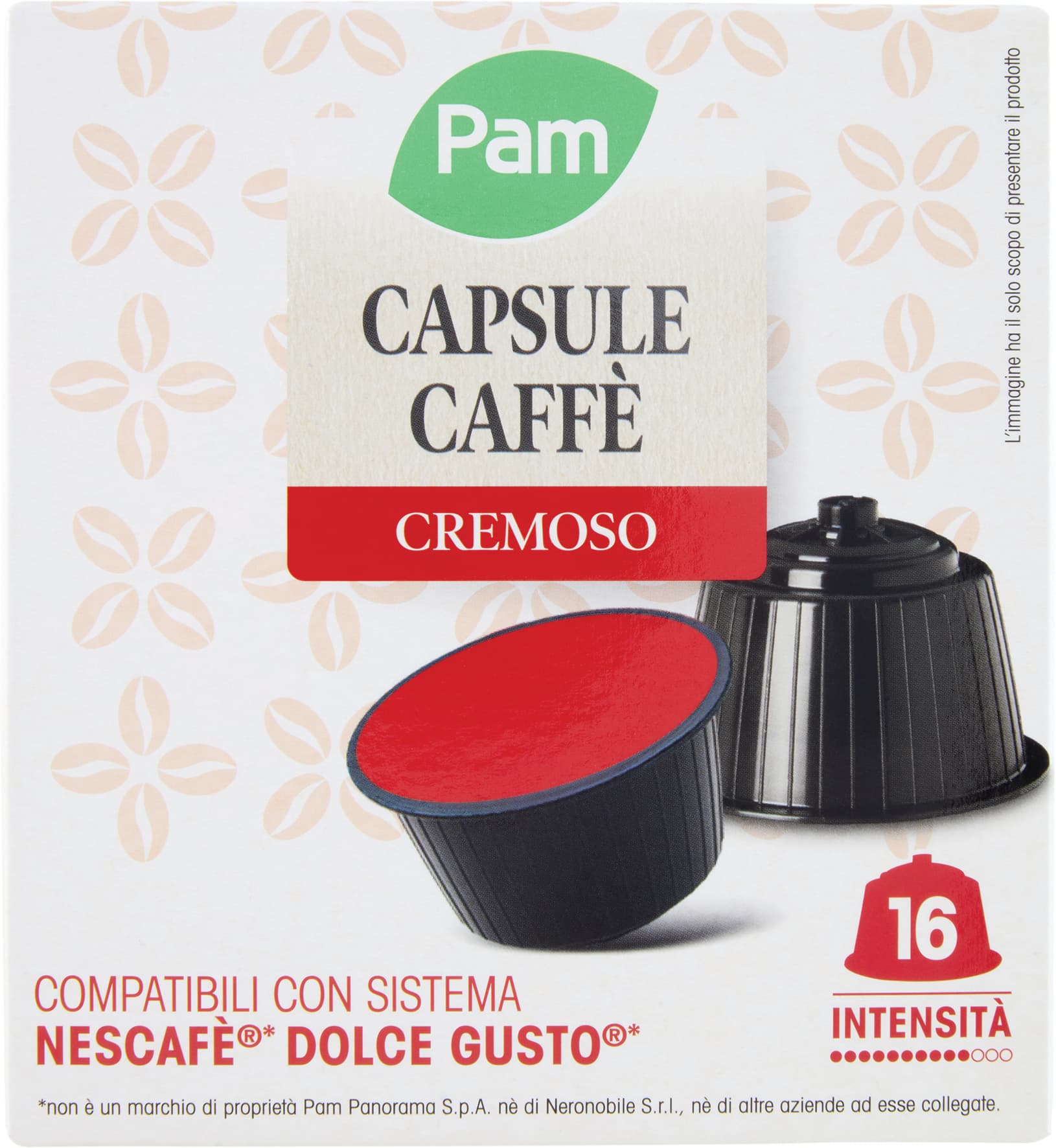 PAM Capsule Caffè Cremoso Compatibili Nescafè* Dolce Gusto* 120g (16x7,5g) – immagine 2