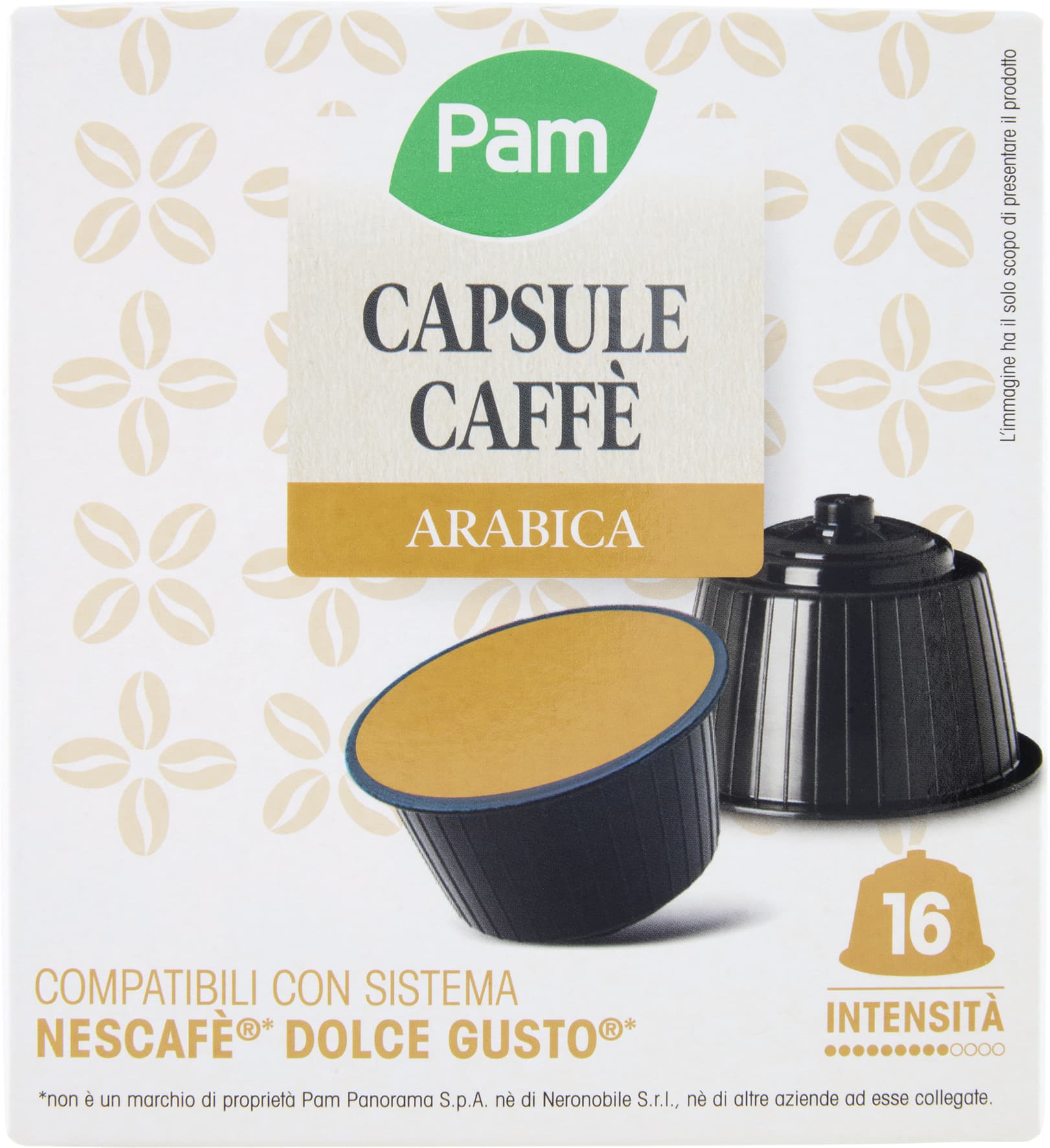 PAM Capsule Caffè Arabica Compatibili Nescafè* Dolce Gusto* 120g (16x7,5g) – immagine 2