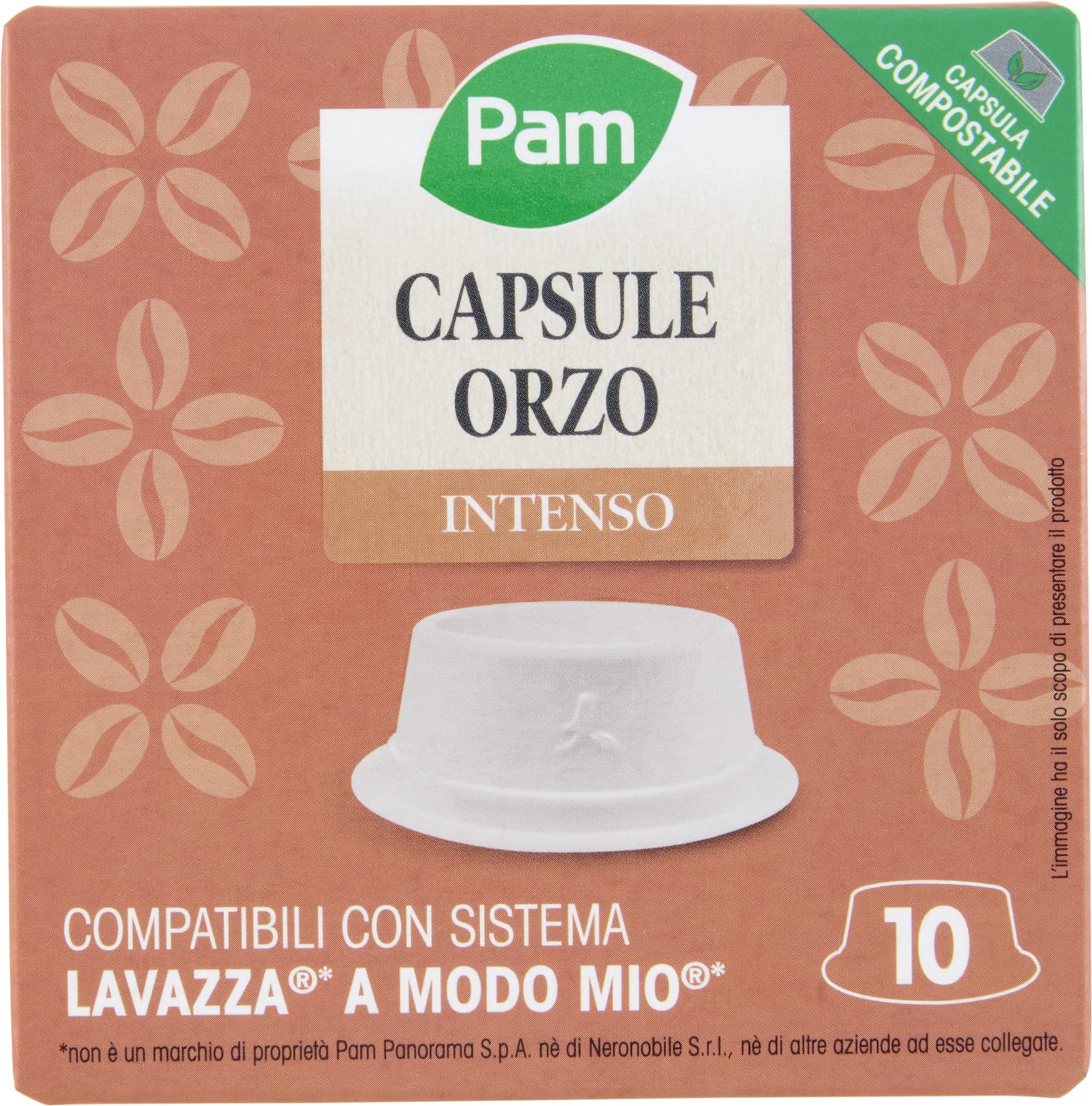 PAM Qualità per te Orzo 10 capsule Compatibili con sistema Lavazza* a Modo Mio* 35g (3,5g x 10) – immagine 2