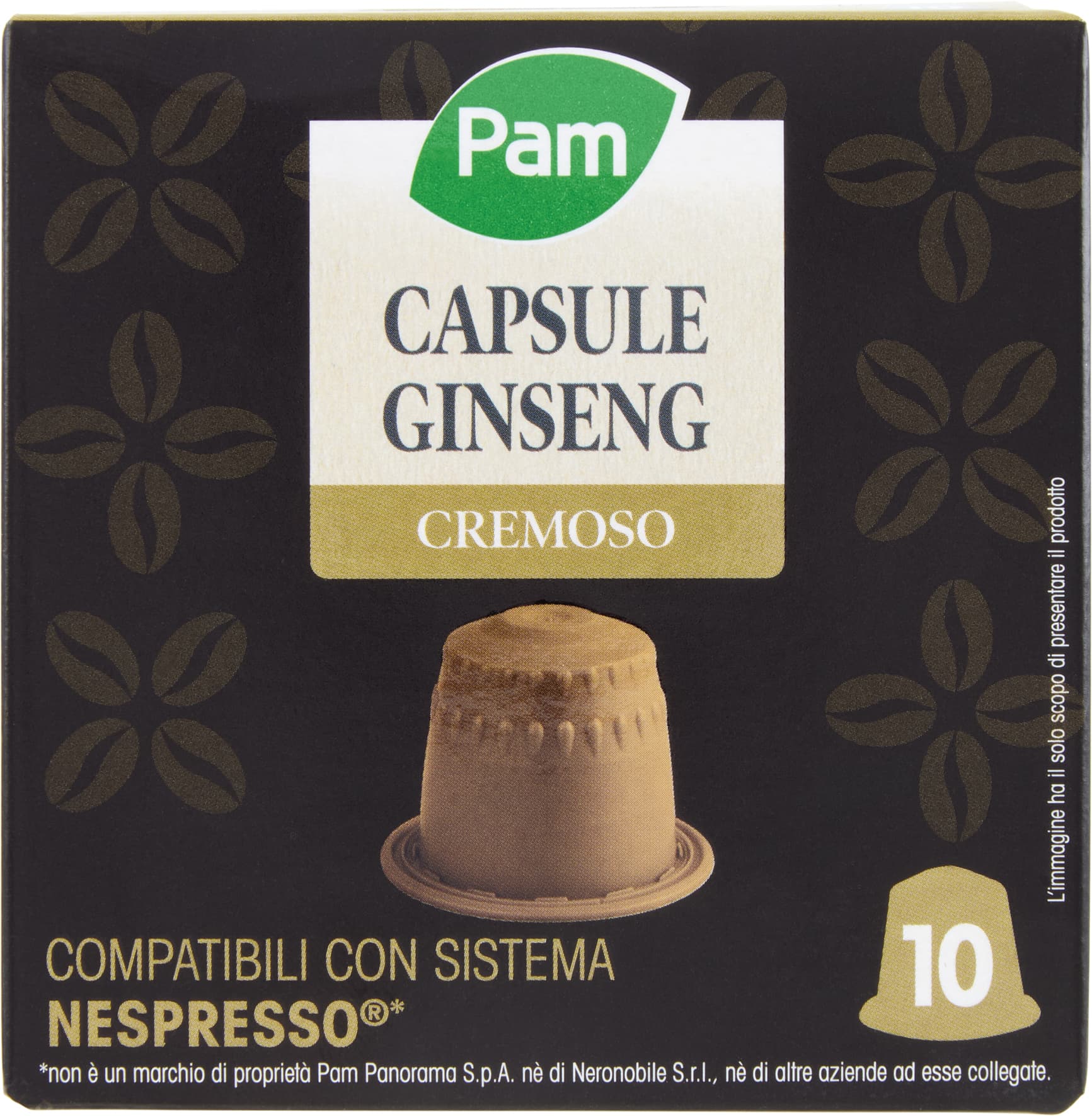 PAM Capsule Ginseng Cremoso Compatibili Nespresso* 43g (10x4,3g) – immagine 2