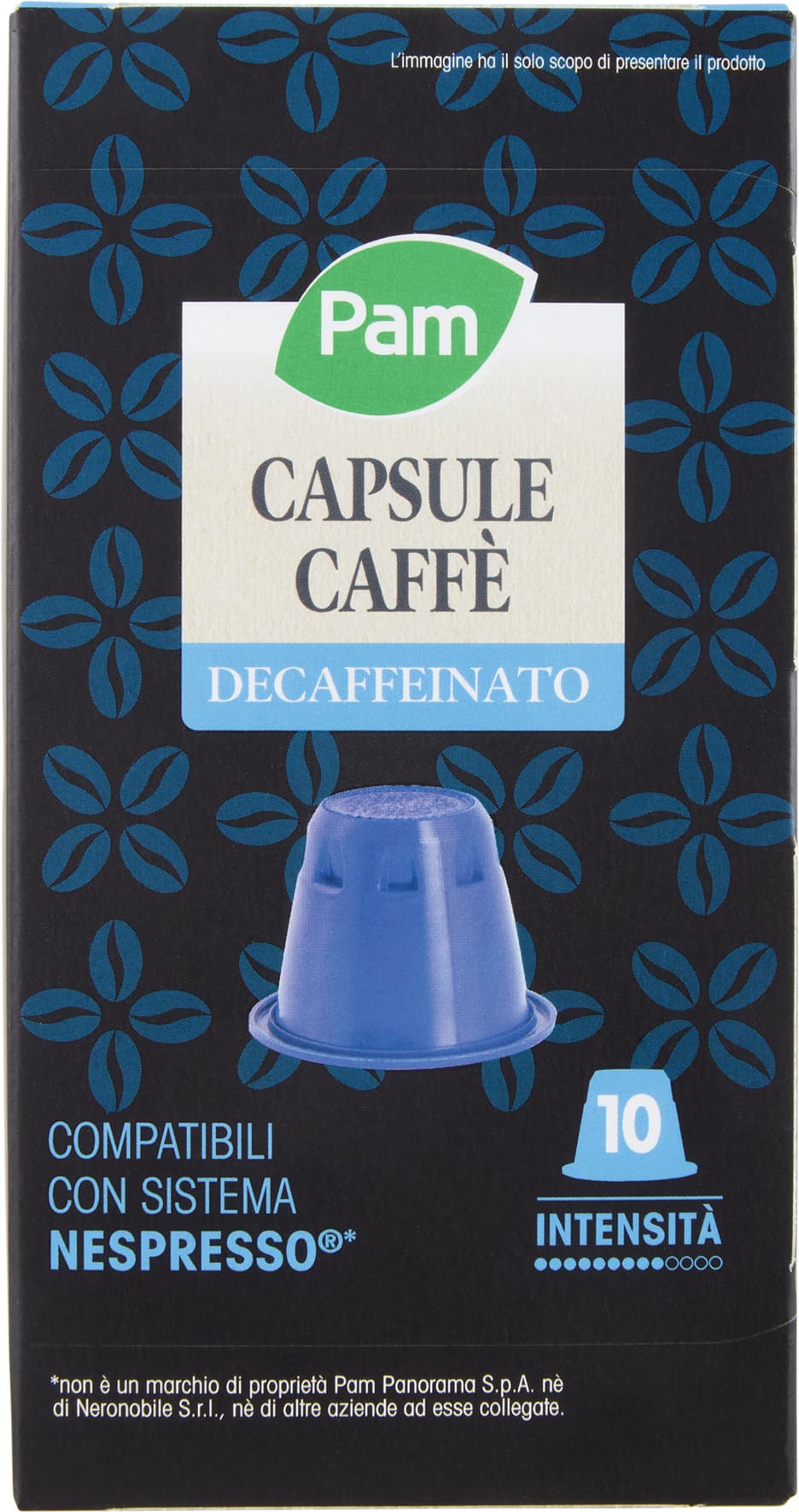 PAM Capsule Caffè Decaffeinato Compatibili Nespresso* 56g (10x5,6g) – immagine 2