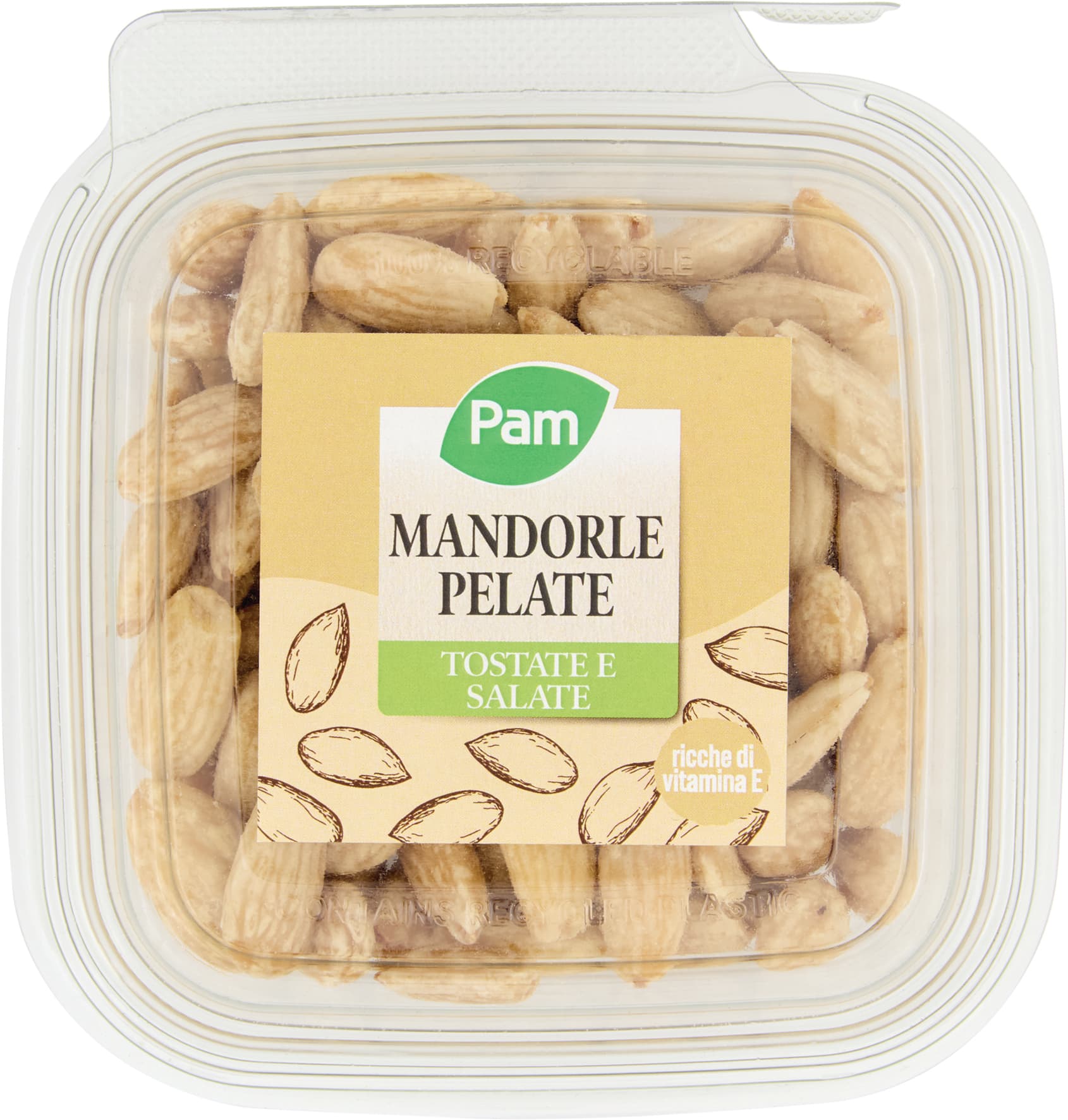 PAM Mandorle Pelate Tostate e Salate 120 g – immagine 2