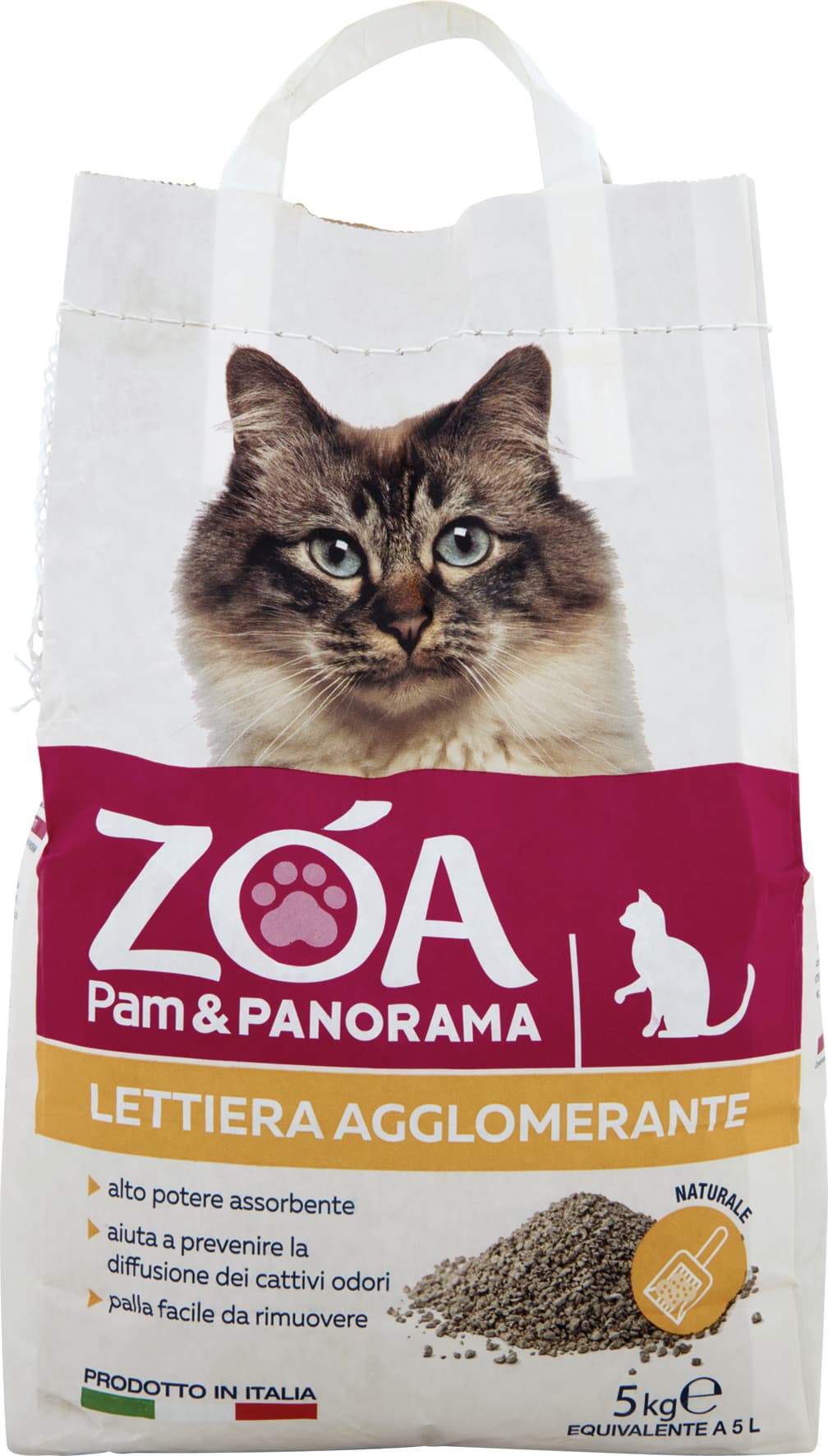 PAM PANORAMA Zóa Lettiera Agglomerante 5 kg – immagine 2
